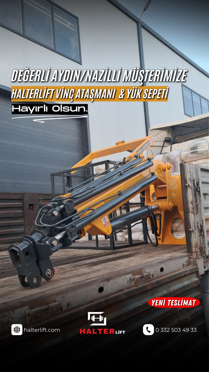 Değerli Aydın / Nazilli Müşterimize Halterlift Forklift Vinç Ataşmanı Hayırlı Olsun 