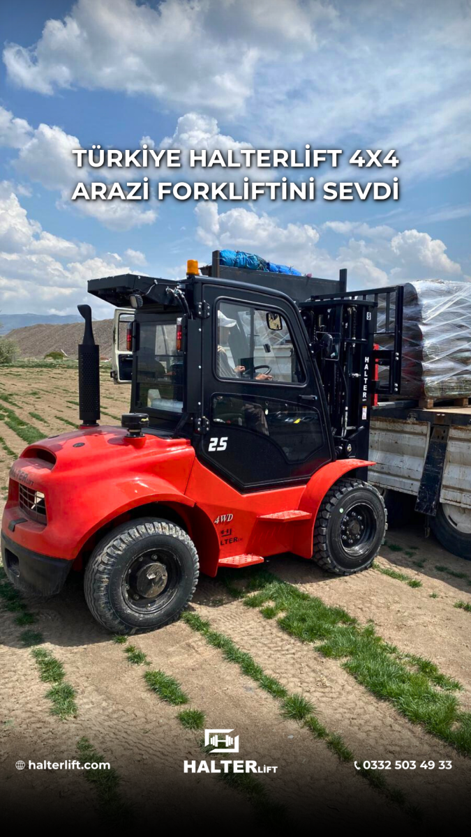 Değerli Ankara Müşterimize Halterlift 4x4 Japon Kubota Motorlu Arazi Forklifti Hayırlı Olsun 