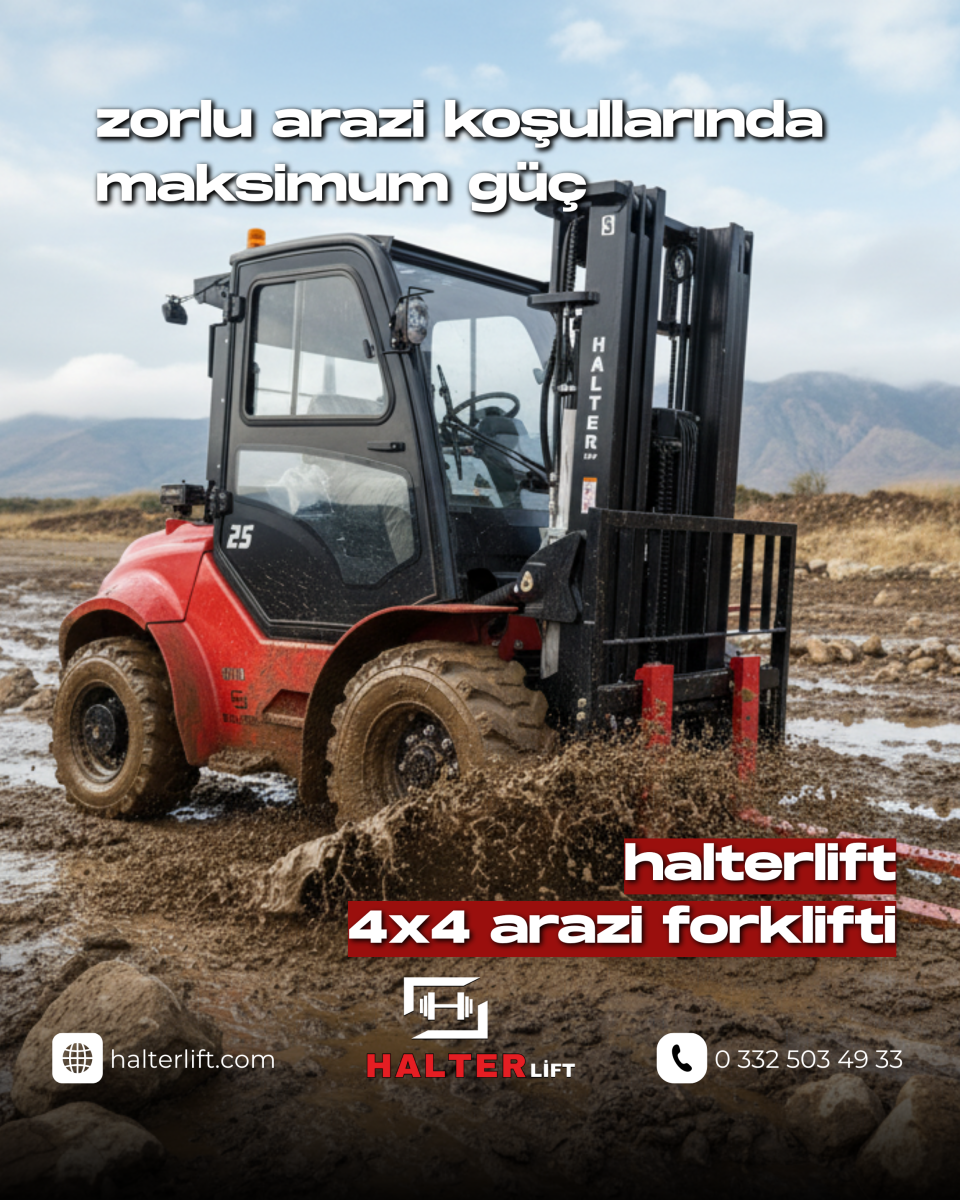 DEĞERLİ URFA MÜŞTERİMİZE HALTERLİFT JAPON KUBOTA MOTORLU 4X4 ARAZİ FORKLİFTİ HAYIRLI OLSUN 