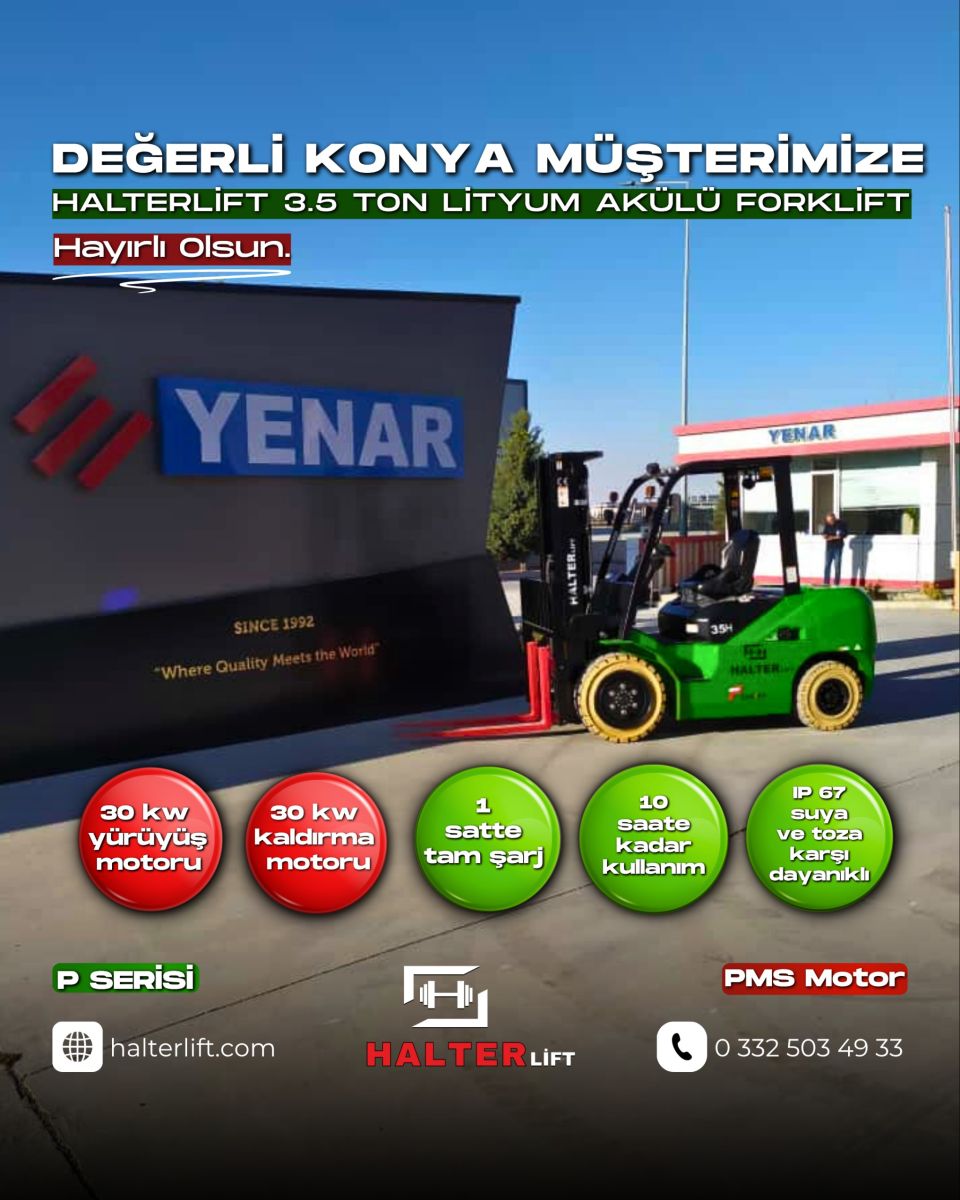 Değerli Müşterimize P Serisi Lityum Akülü Forklift Hayırlı Olsun. 