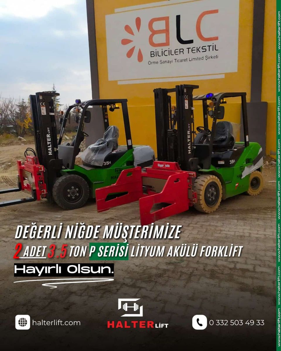 Değerli Müşterimize P Serisi Lityum Akülü Forklift Hayırlı Olsun. 