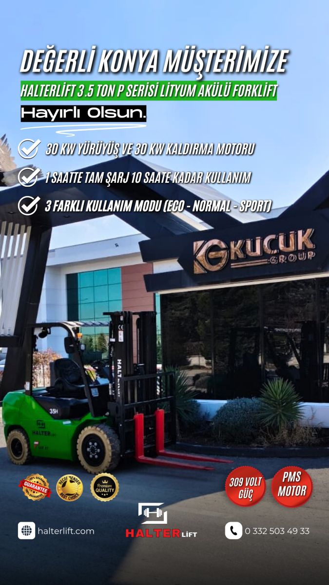 Değerli Müşterimize P Serisi Lityum Akülü Forklift Hayırlı Olsun. 