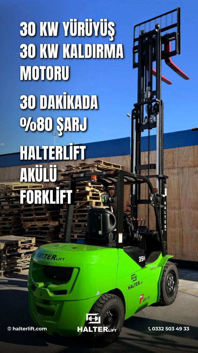 Değerli Hatay müşterimize Halterlift P Serisi lityum akülü forklift hayırlı olsun. 