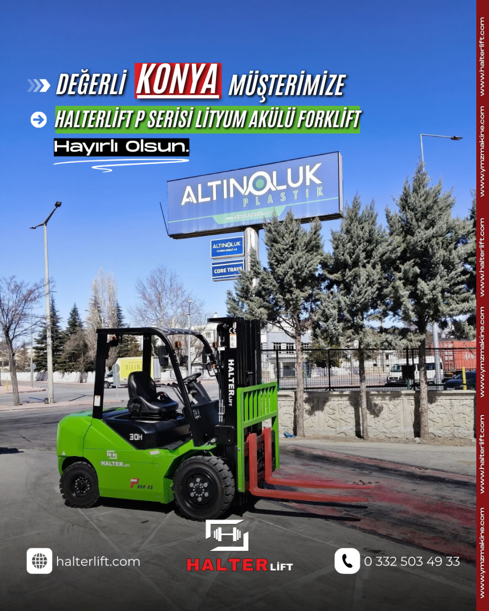 Halterlift P Serisi Lityum Akülü Forklift 