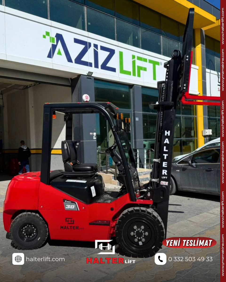 Değerli Konya Müşterimize 3 Ton Halterlift Dizel Forklift Hayırlı Olsun 
