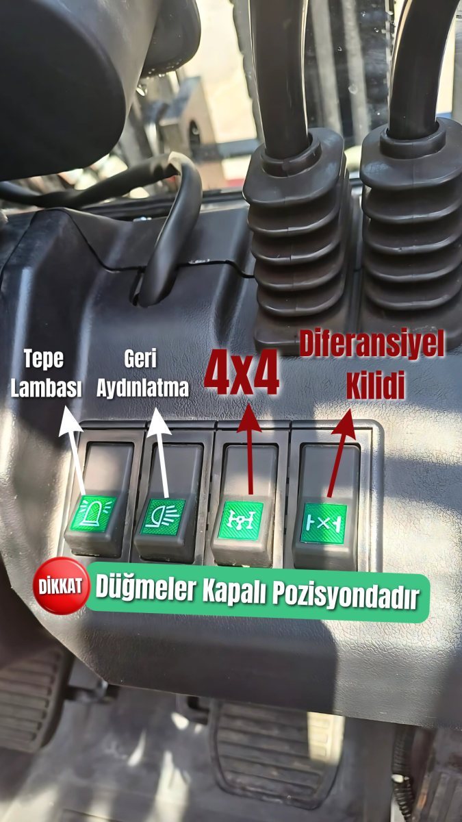 DEĞERLİ URFA MÜŞTERİMİZE HALTERLİFT JAPON KUBOTA MOTORLU 4X4 ARAZİ FORKLİFTİ HAYIRLI OLSUN 