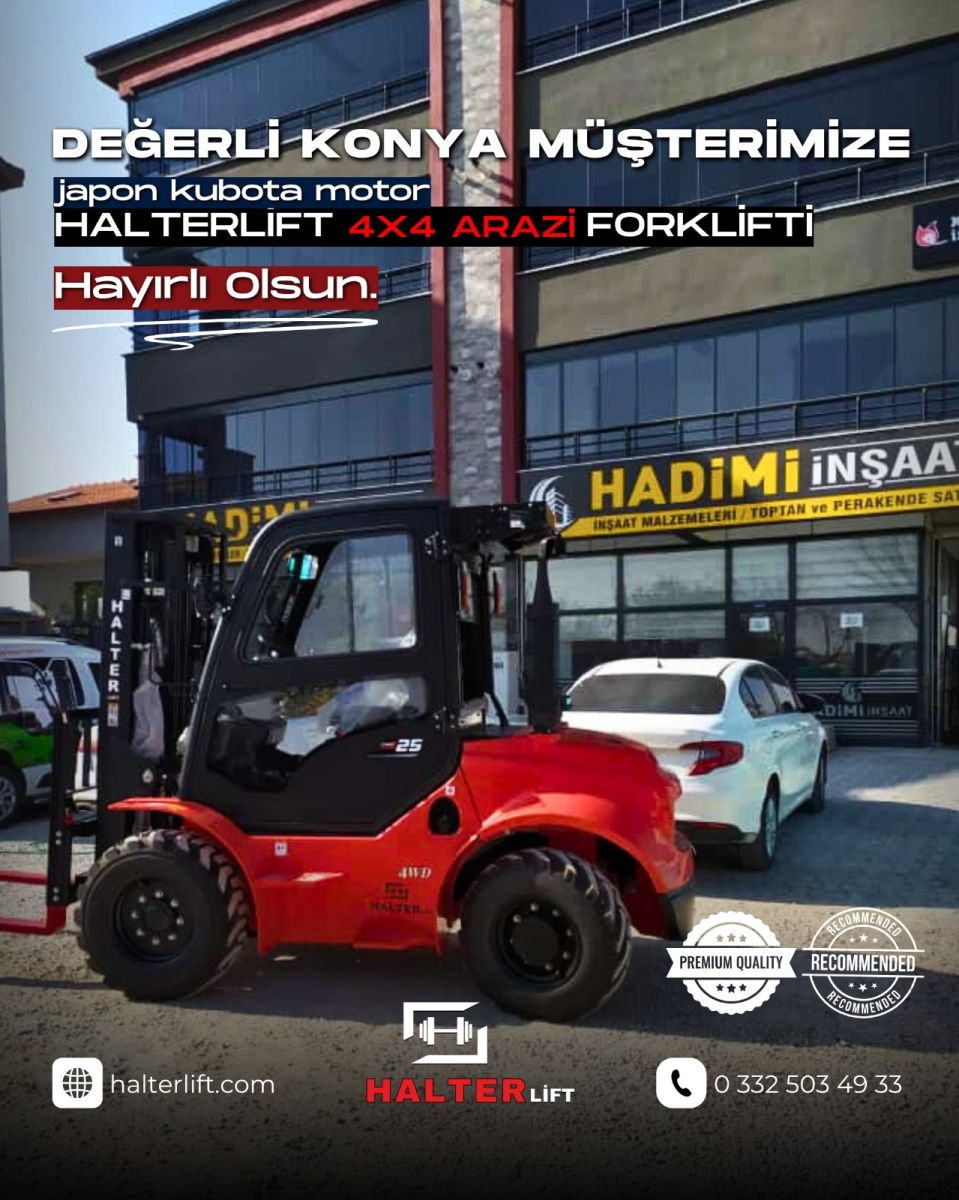 JAPON KUBOTA MOTOR 4X4 ARAZİ FORKLİFTİ 