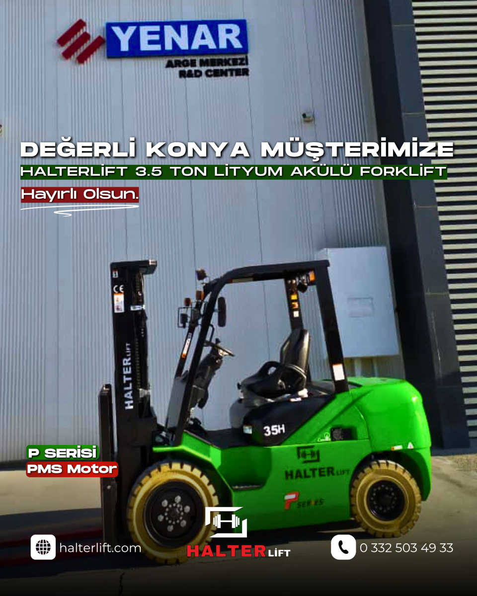 Değerli Müşterimize P Serisi Lityum Akülü Forklift Hayırlı Olsun. 