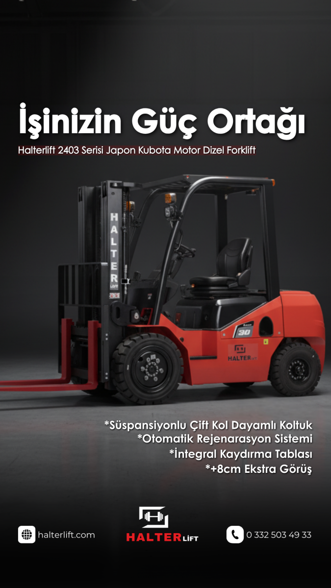 HALTERLİFT FORKLİFT KONYA 