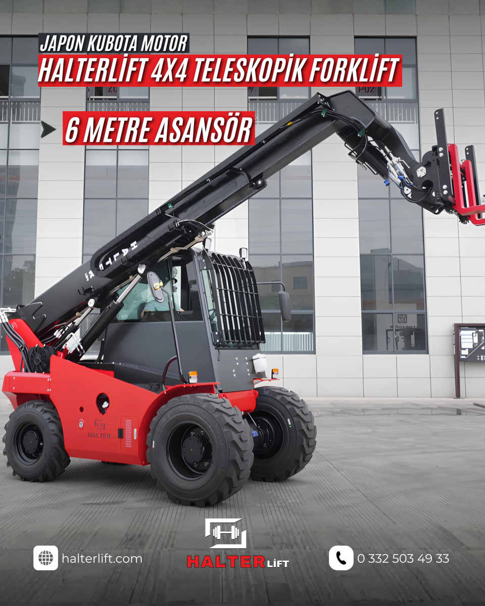 Halterlift 4x4 Teleskopik Forklift 