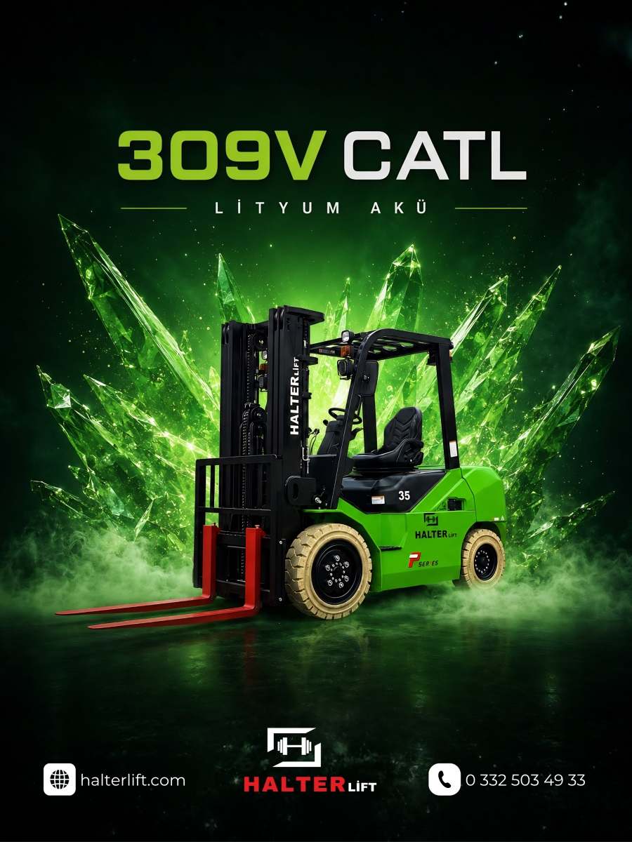 Halterlift P Serisi Lityum Akülü Forklift 