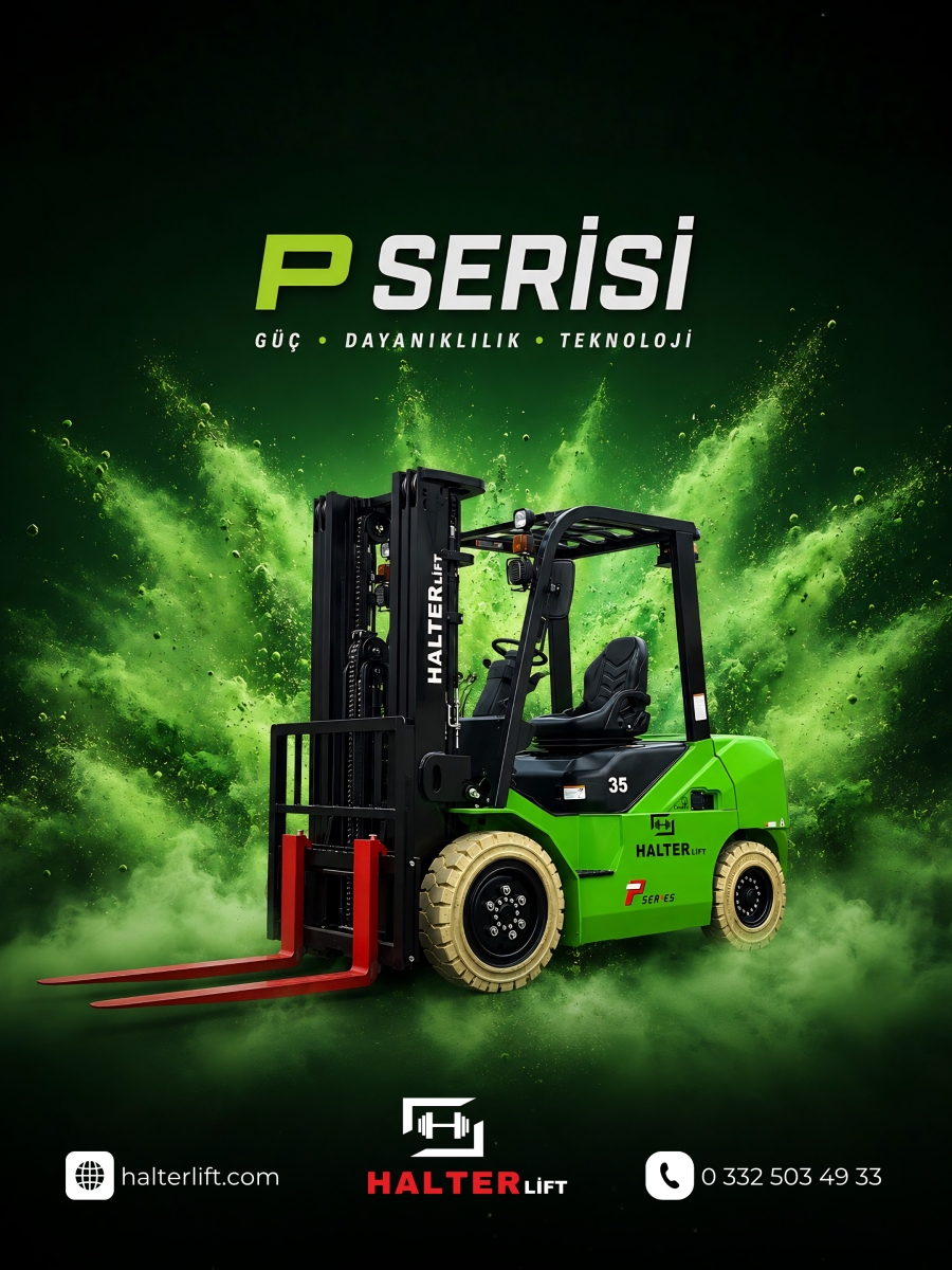 Halterlift P Serisi Lityum Akülü Forklift 