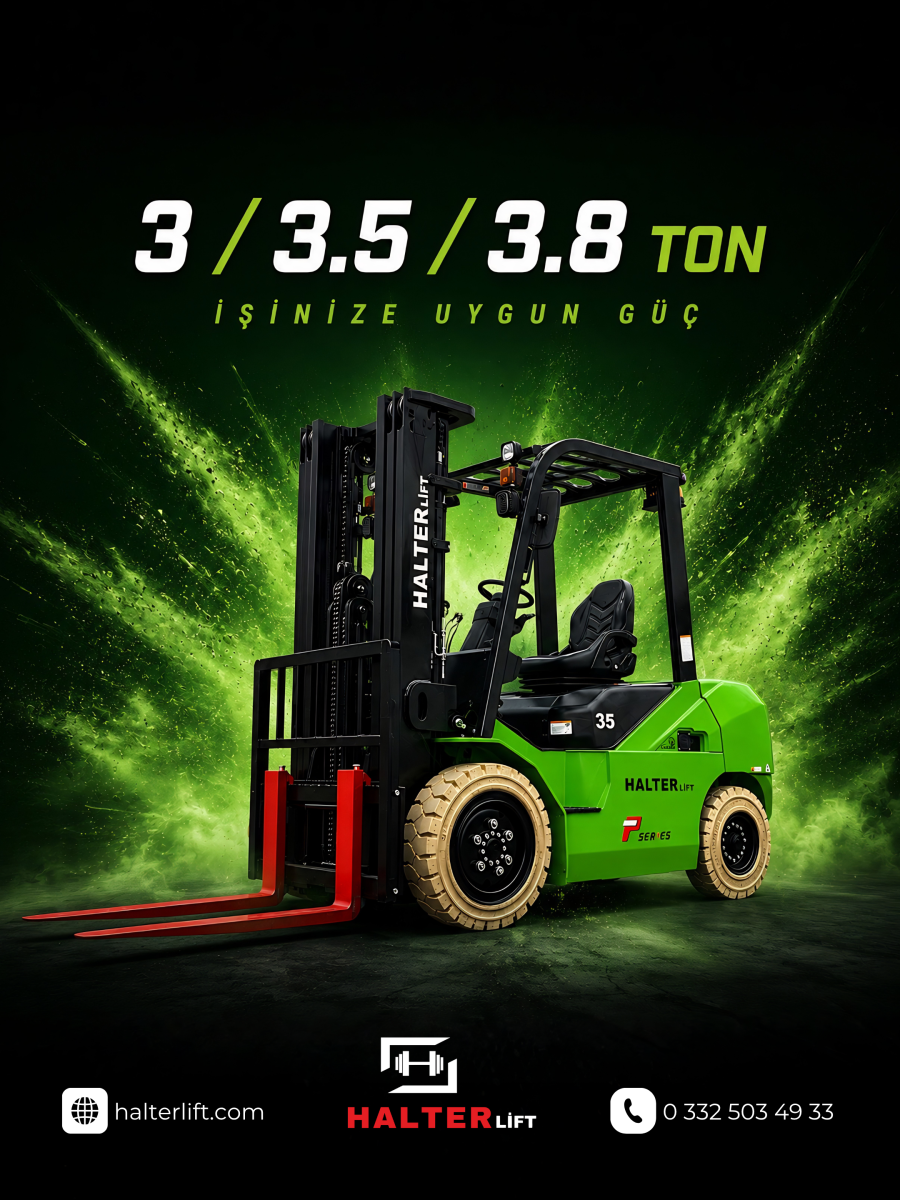 Halterlift P Serisi Lityum Akülü Forklift 