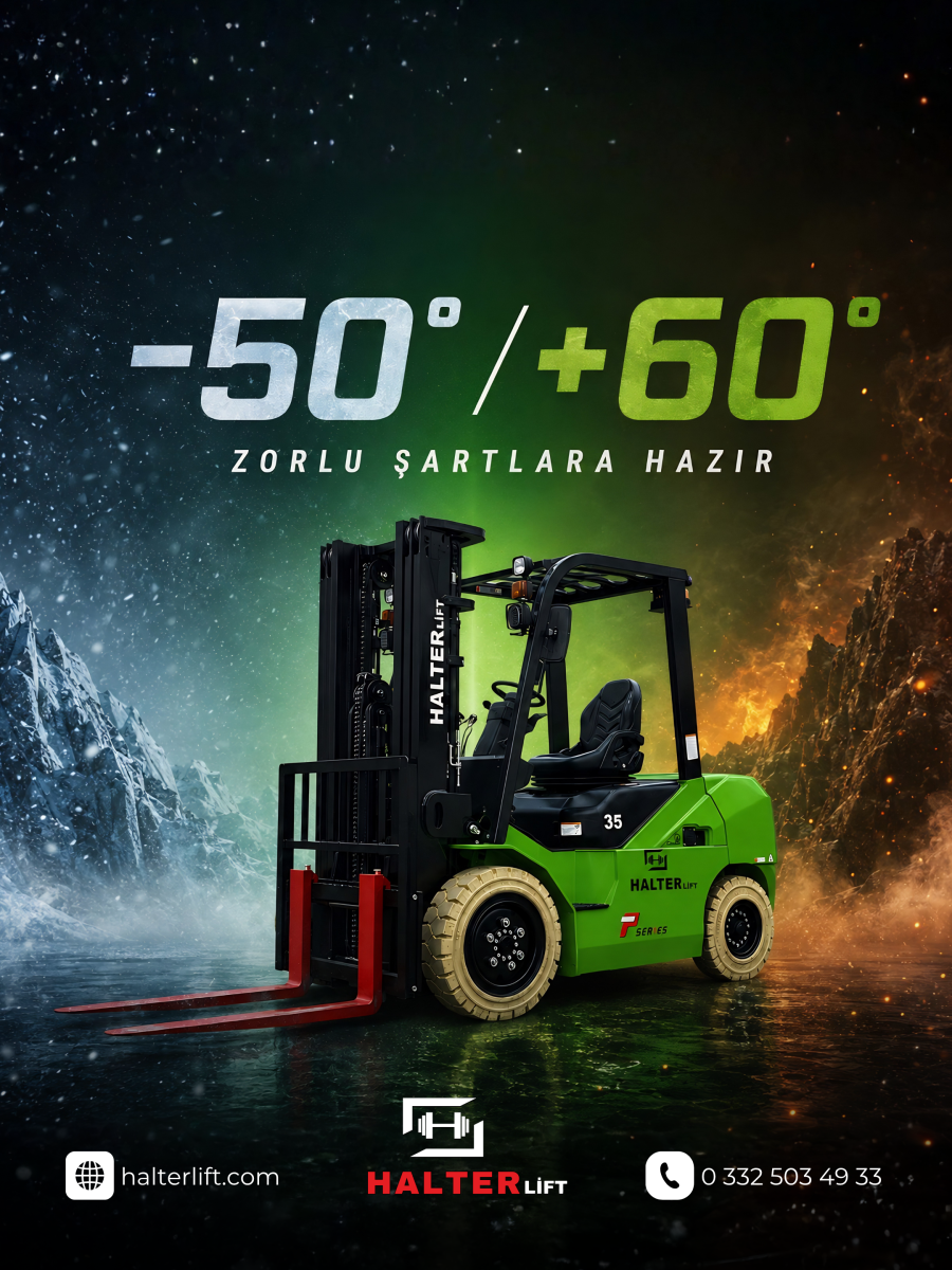 Halterlift P Serisi Lityum Akülü Forklift 