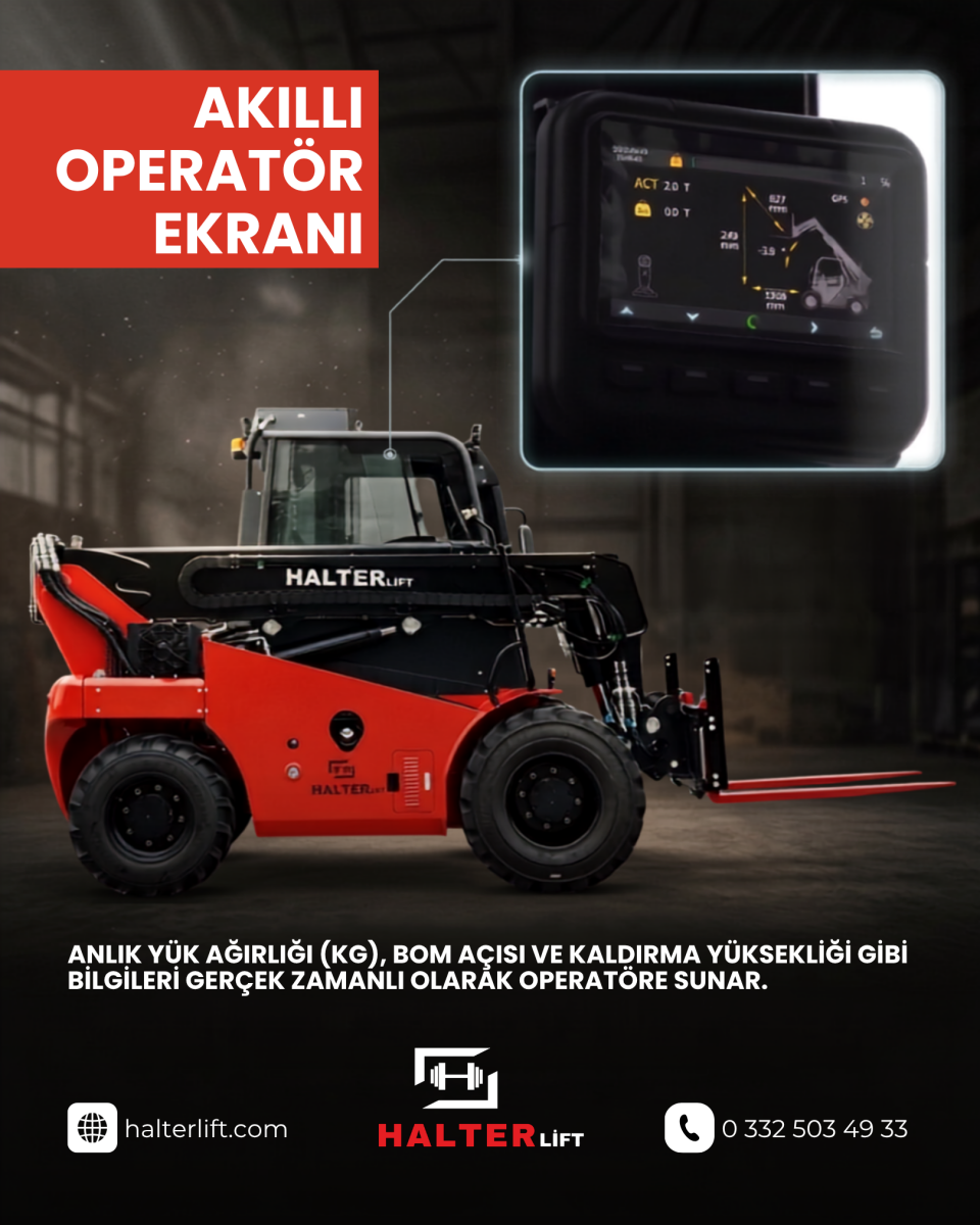 Halterlift 4x4 Teleskopik Forklift 
