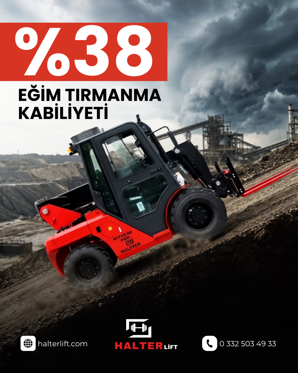 Halterlift 4x4 Teleskopik Forklift 