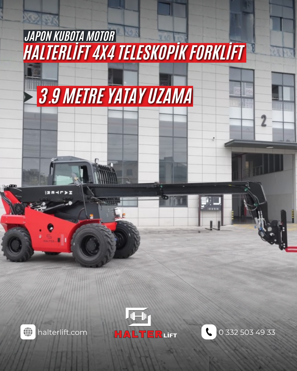Halterlift 4x4 Teleskopik Forklift 