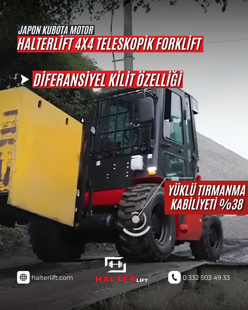 Halterlift 4x4 Teleskopik Forklift 
